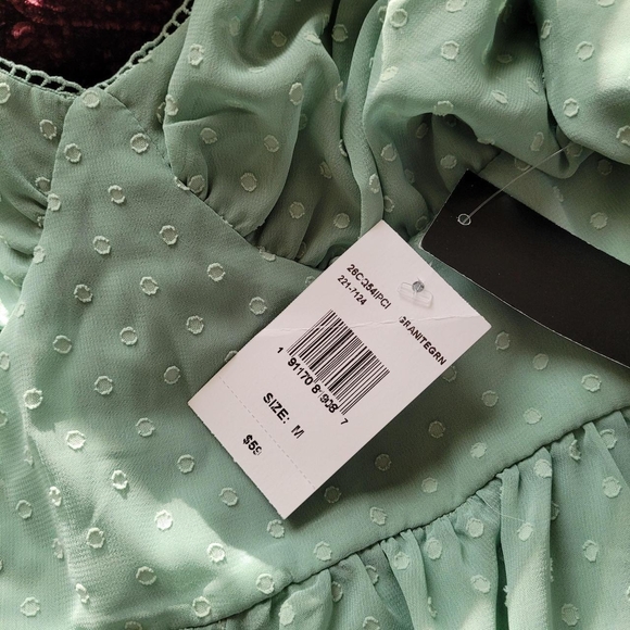 Soft Green Milkmaid Dress - Picture 7 of 7